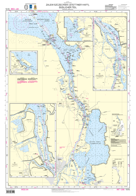 Duitse kaart 1515 - Zalew Szczecinski (Stettiner Haff), südlicher Teil